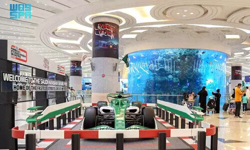 സൗ​ദി ഫോ​ർ​മു​ല വ​ൺ: ജി​ദ്ദ വി​മാ​ന​ത്താ​വ​ളം   ലോ​ഞ്ചു​ക​ൾ അ​ല​ങ്ക​രി​ച്ചു