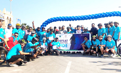 പ്ര​മേ​ഹ ബോ​ധ​വ​ത്​​ക​ര​ണത്തിന്​ അ​ൽ ഹി​ലാ​ൽ   സൈ​ക്കി​ൾ സ​വാ​രി