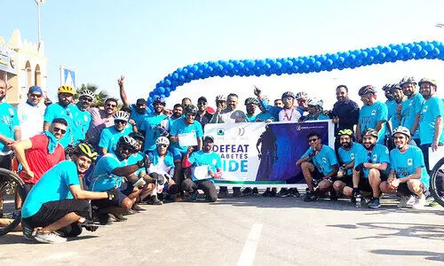 പ്ര​മേ​ഹ ബോ​ധ​വ​ത്​​ക​ര​ണത്തിന്​ അ​ൽ ഹി​ലാ​ൽ   സൈ​ക്കി​ൾ സ​വാ​രി