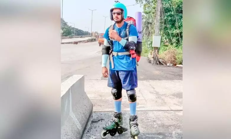 Gilberts trip to Ladakh on a roller skate