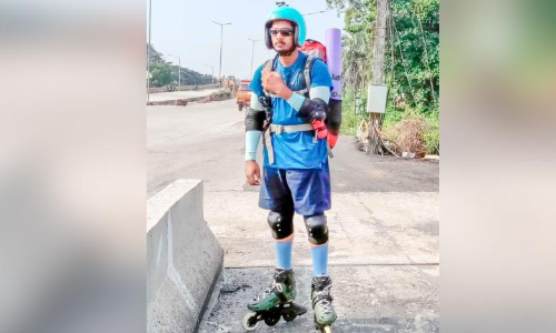 Gilberts trip to Ladakh on a roller skate