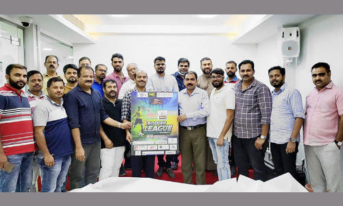 കെ.​എം.​സി.​സി സോ​ക്ക​ർ ലീ​ഗ് പോ​സ്​​റ്റ​ർ പ്ര​കാ​ശ​നം