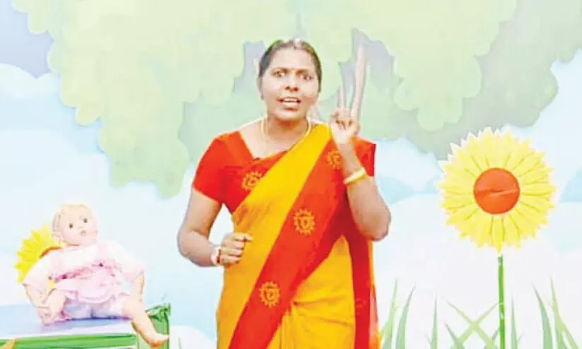 അഭിമാനമായി അംഗൻവാടി വർക്കർ ജയശ്രീ അഭിമാനമായി അംഗൻവാടി വർക്കർ ജയശ്രീ