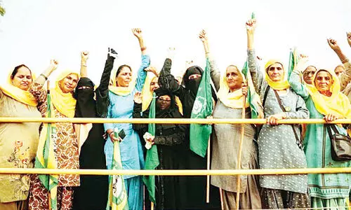 farmers protest womens