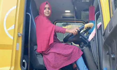 Driving big vehicles is a hobby in Barkkath nisha