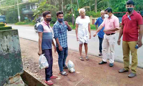 മാലിന്യം തള്ളാനിറങ്ങിയ ഇതരസംസ്ഥാനക്കാരെ പിടികൂടി മാലിന്യം തള്ളാനിറങ്ങിയ ഇതരസംസ്ഥാനക്കാരെ പിടികൂടി