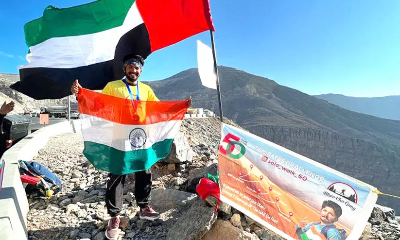 അഭിവാദ്യം ഇമാറാത്ത്: ഷംസീർ നടന്നത് 800 കിലോമീറ്റർ അഭിവാദ്യം ഇമാറാത്ത്: ഷംസീർ നടന്നത് 800 കിലോമീറ്റർ