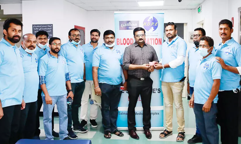 ഹോപ്​ ബഹ്‌റൈൻ രക്തദാനക്യാമ്പ് സംഘടിപ്പിച്ചു