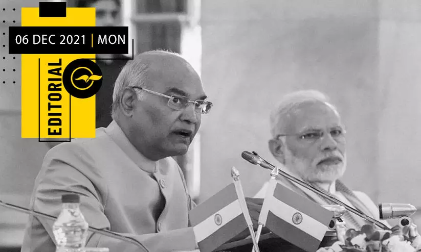 രാ​ഷ്​​ട്ര​പ​തി ഉ​പ​ദേ​ശി​ക്ക​ണം, സ​ർ​ക്കാ​റി​നെ