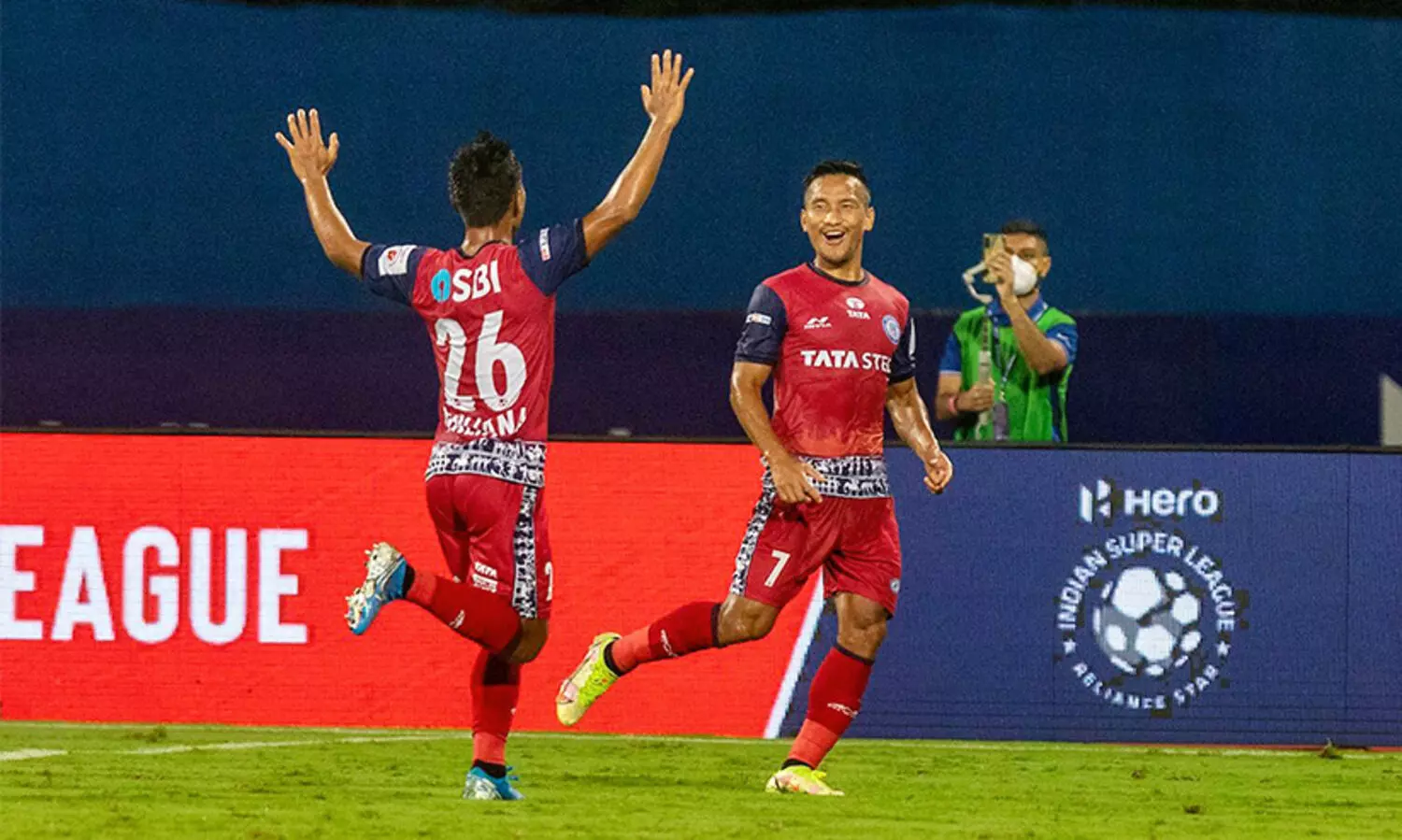 Jamshedpur FC goal celebration