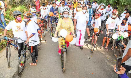 Department of Women and Child Development with Cycle Rally