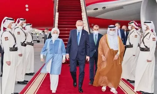 തുര്‍ക്കി പ്രസിഡൻറ്​ ഉര്‍ദുഗാന്‍ ദോഹയില്‍