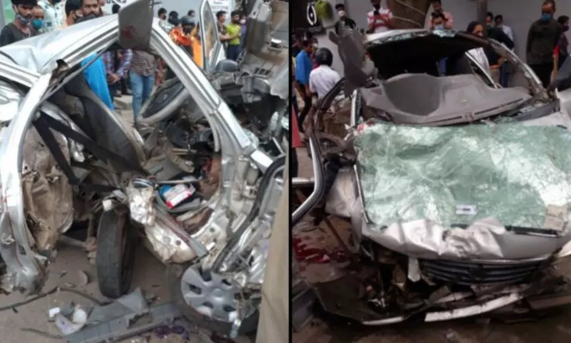 Mercedes crash Bengaluru