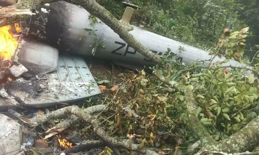 military chopper crash Reason