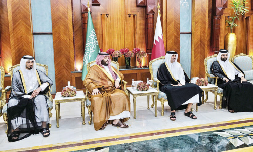 സൗദി കിരീടാവകാശി ഖത്തറിൽ