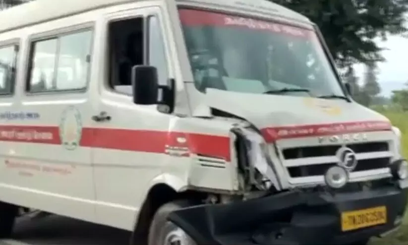 വിലാപയാത്രക്കിടെ വാഹനവ്യൂഹം അപകടത്തിൽപെട്ടത് രണ്ടു തവണ; 10 പൊലീസുകാർക്ക് പരിക്ക്