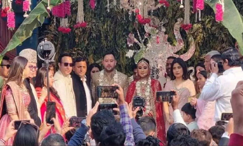 തേജസ്വി യാദവ് വിവാഹിതനായി തേജസ്വി യാദവ് വിവാഹിതനായി