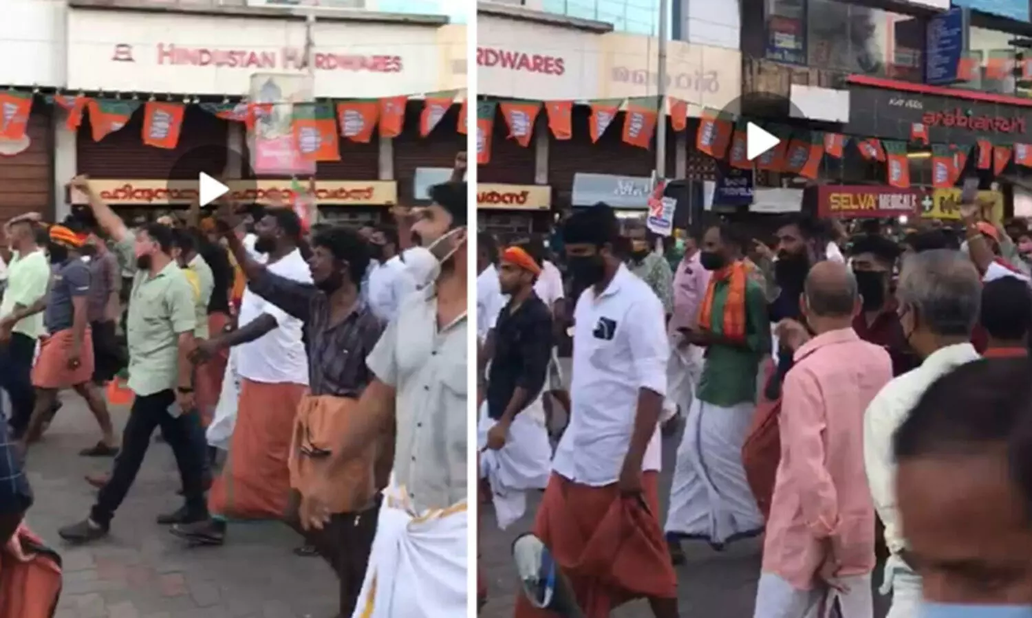 bjp hate slogan march thalassery