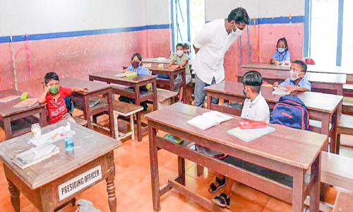 PV Sreenijan MLA as a maths teacher