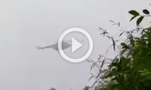 മഞ്ഞിനുള്ളിലേക്ക് മായുന്ന ഹെലികോപ്ടർ; അപകടത്തിന് തൊട്ടുമുമ്പുള്ള ദൃശ്യങ്ങൾ