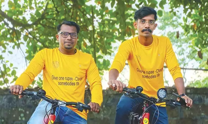 സൈക്കിളിൽ രാജ്യംചുറ്റാൻ ഒരുങ്ങി യുവാക്കൾ; ലക്ഷ്യം അഞ്ച്​ വീട്​ നിർമാണം