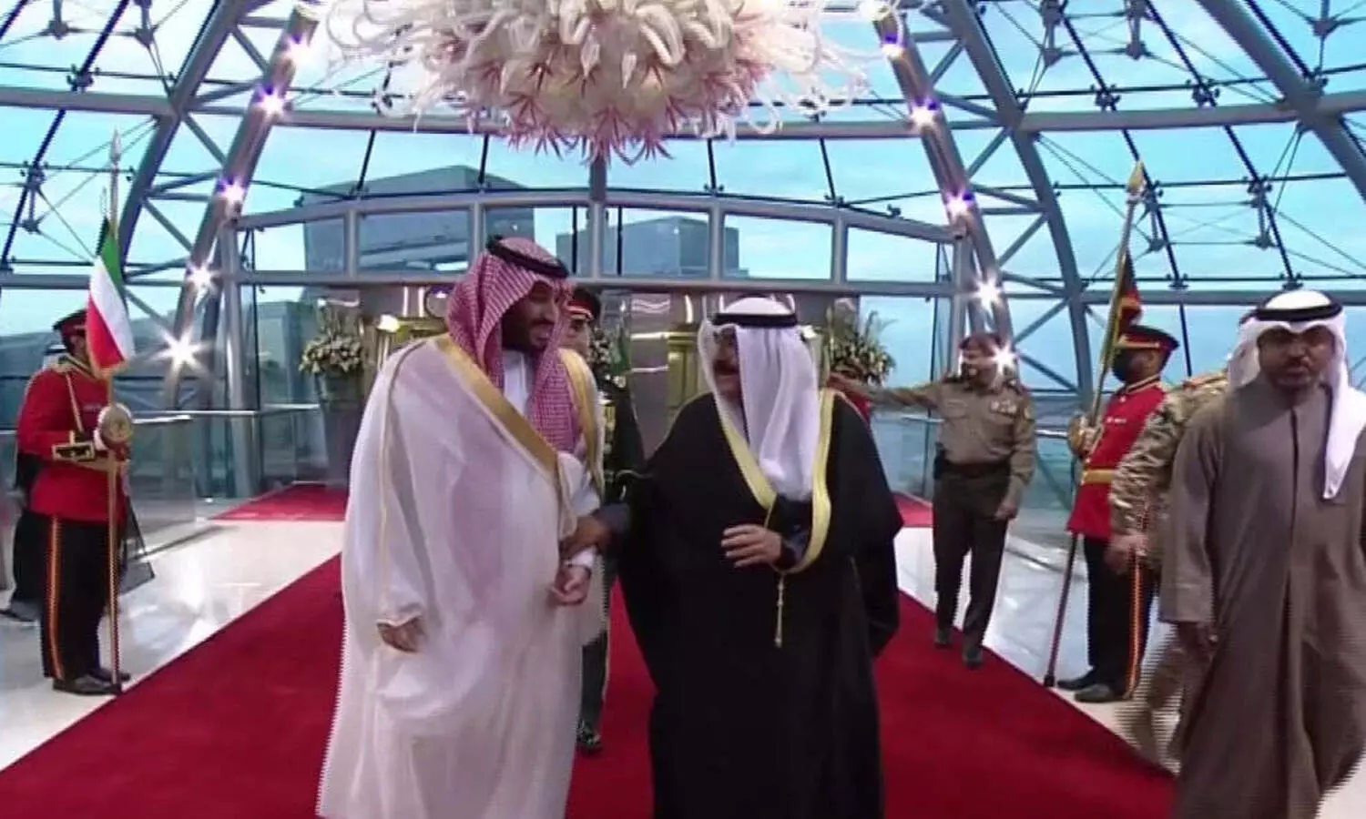 സൗദി കിരീടാവകാശിക്ക്​ ഉൗഷ്​മള വരവേൽപ്​