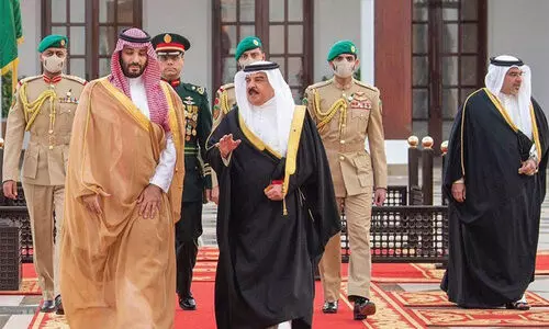 സൗദി കിരീടാവകാശി ബഹ്​റൈനിലെത്തി