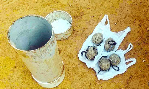 നാടൻ ബോംബുകൾ കണ്ടെടുത്തു