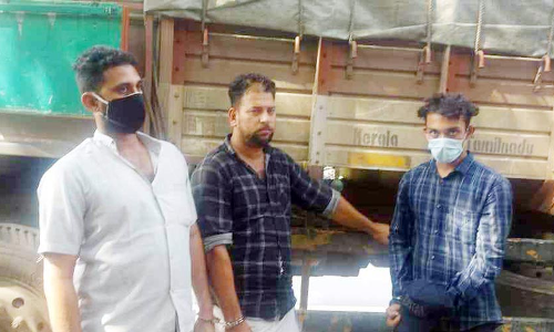 ലോറിയിൽ കടത്തുകയായിരുന്ന 227 കിലോ കഞ്ചാവുമായി മൂന്നുപേർ പിടിയിൽ