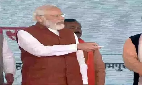 അഞ്ചു നദികളെ ബന്ധിപ്പിക്കുന്ന സരയു കനാൽ പദ്ധതി മോദി ഉദ്ഘാടനം ചെ‍യ്തു