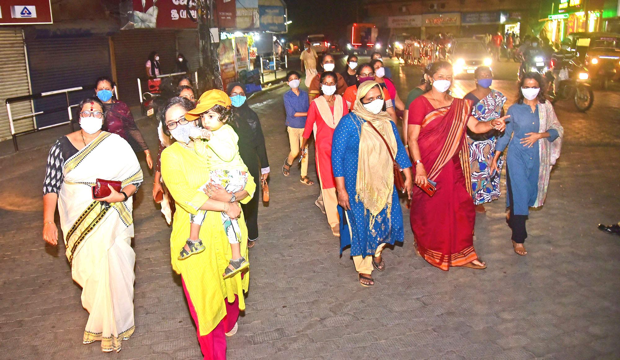 The womens night walk was notable