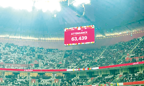 ഗാ​ല​റി നി​റ​ച്ച്​ 63,439 കാ​ണി​ക​ൾ; ച​രി​ത്ര​മെ​ഴു​തി അ​ൽ​ബെ​യ്​​ത്​