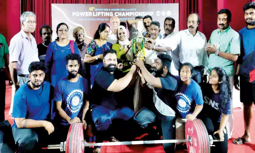State Powerlifting Championship Thiruvananthapuram overall winners