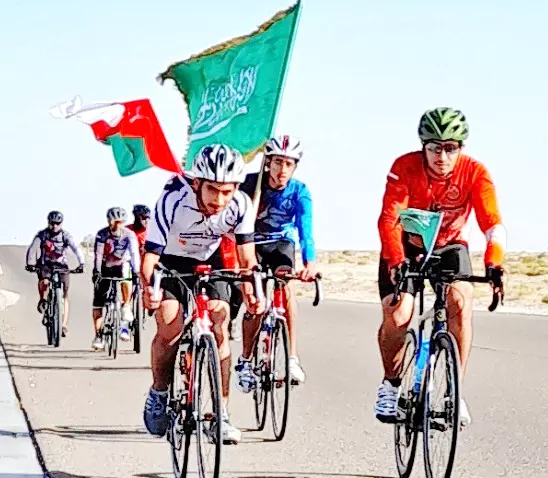 സൗദി–ഒമാൻ ഹൈവേ:​ സൈക്കിൾ റാലി സംഘടിപ്പിച്ചു