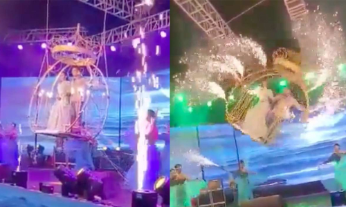 raipur wedding swing accident