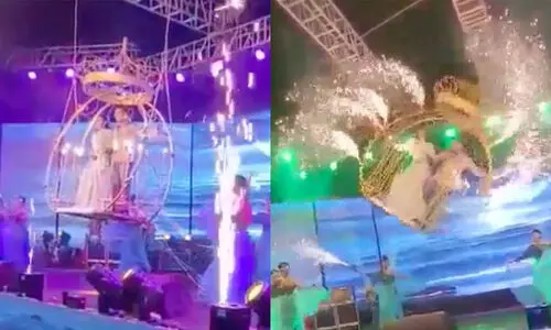 raipur wedding swing accident