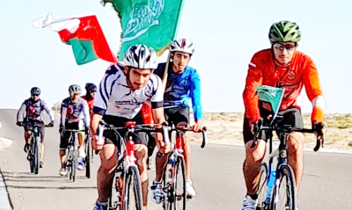 സൗദി–ഒമാൻ ഹൈവേ:​ സൈക്കിൾ റാലി സംഘടിപ്പിച്ചു
