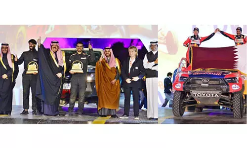 ഹാ​ഇ​ൽ ടൊ​യോ​ട്ട അ​ന്താ​രാ​ഷ്​​​​ട്ര റാ​ലി:   നാ​സ​ർ അ​ൽ​അ​ത്വി​യ​ക്ക്​ കി​രീ​ടം