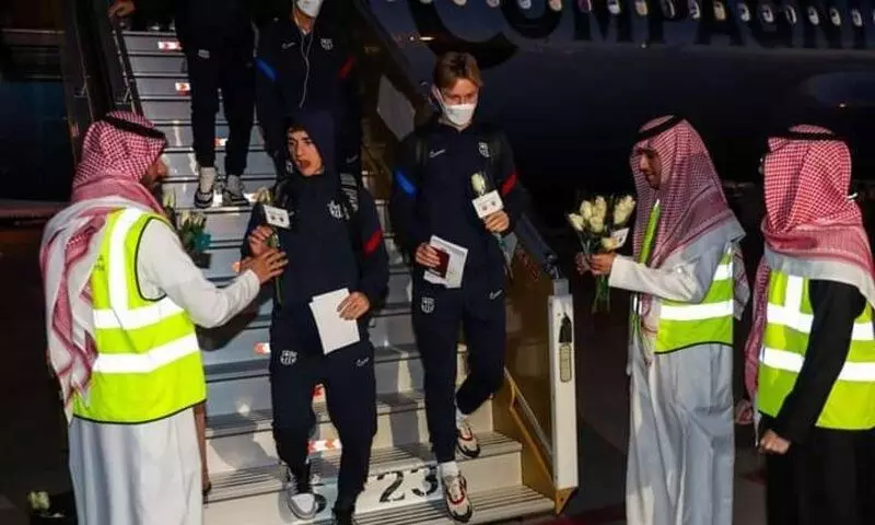 Barcelona team at Riyadh Barcelona team at Riyadh