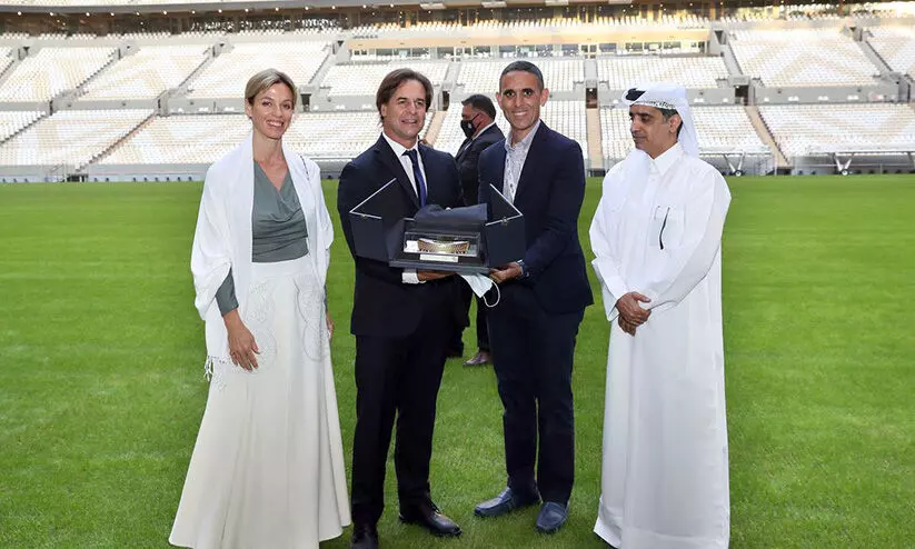 ഉറുഗ്വായ്​ പ്രസിഡൻറ്​​ ലുസൈൽ സ്​റ്റേഡിയത്തിൽ