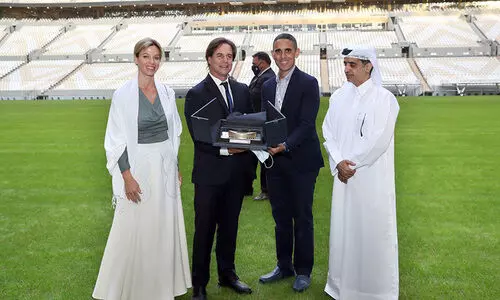 ഉറുഗ്വായ് പ്രസിഡൻറ് ലുസൈൽ സ്റ്റേഡിയത്തിൽ ഉറുഗ്വായ് പ്രസിഡൻറ് ലുസൈൽ സ്റ്റേഡിയത്തിൽ