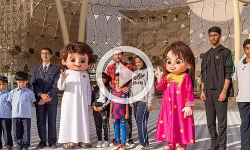 മെ​സി എ​ക്​​സ്പോ​യി​ൽ; റിവേഴ്​സ്​ വാട്ടർഫാളിനരികെയുള്ള വീഡിയോ വൈറൽ