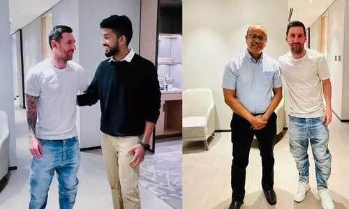 ജുനൈദ്​ മെസ്സിയെ കണ്ടു, കൊതി തീരുവോളം