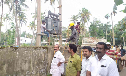 ജമാഅത്ത് സ്ഥലം നൽകി; ട്രാൻസ്ഫോമർ സ്ഥാപിച്ചു, വോൾട്ടേജ് ക്ഷാമത്തിന് പരിഹാരം