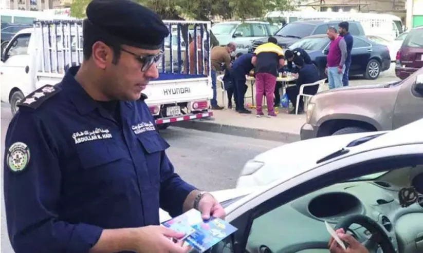 ജ​ലീ​ബി​ൽ പ​രി​ശോ​ധ​ന :  മൂ​ന്നു മ​ണി​ക്കൂ​റി​ൽ  2840 ഗ​താ​ഗ​ത നി​യ​മ​ലം​ഘ​നം​