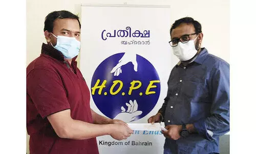 അപകടത്തിൽ വിരലുകളറ്റ പ്രവാസിക്ക്​ തുണയായി ഹോപ്​ ബഹ്​റൈൻ