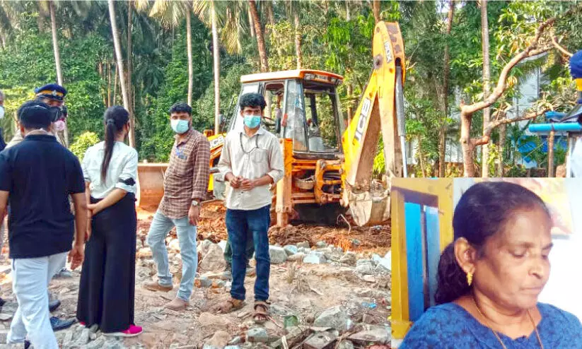 കൊടുവള്ളി മേൽപാലം നിർമാണം: ഗിരിജയുടെ വീട് പൊളിച്ചുമാറ്റി