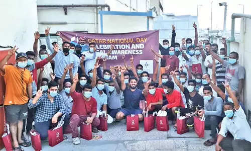 കൾചറൽ ഫോറം ​ദേശീയദിനാഘോഷം തൊഴിലാളികൾക്കൊപ്പം