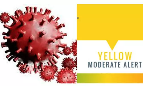 കോ​വി​ഡ്​ പ്രോ​​ട്ടോ​കോ​ൾ: യെ​ല്ലോ ലെ​വ​ൽ ബോ​ധ​വ​ത്​​ക​ര​ണം ന​ട​ത്തി