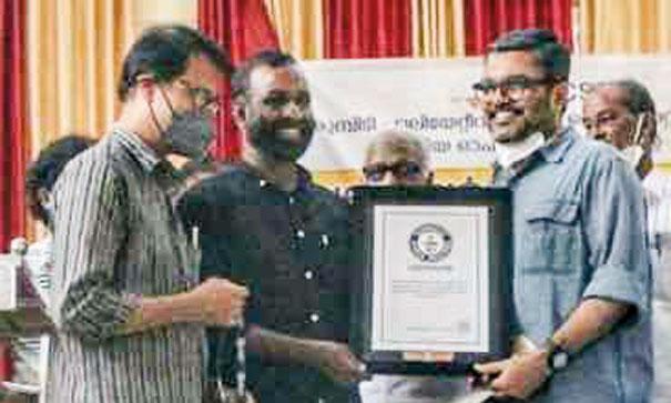 ആറാം ഗിന്നസ് റെക്കോഡുമായി സെയ്തലവി ആറാം ഗിന്നസ് റെക്കോഡുമായി സെയ്തലവി